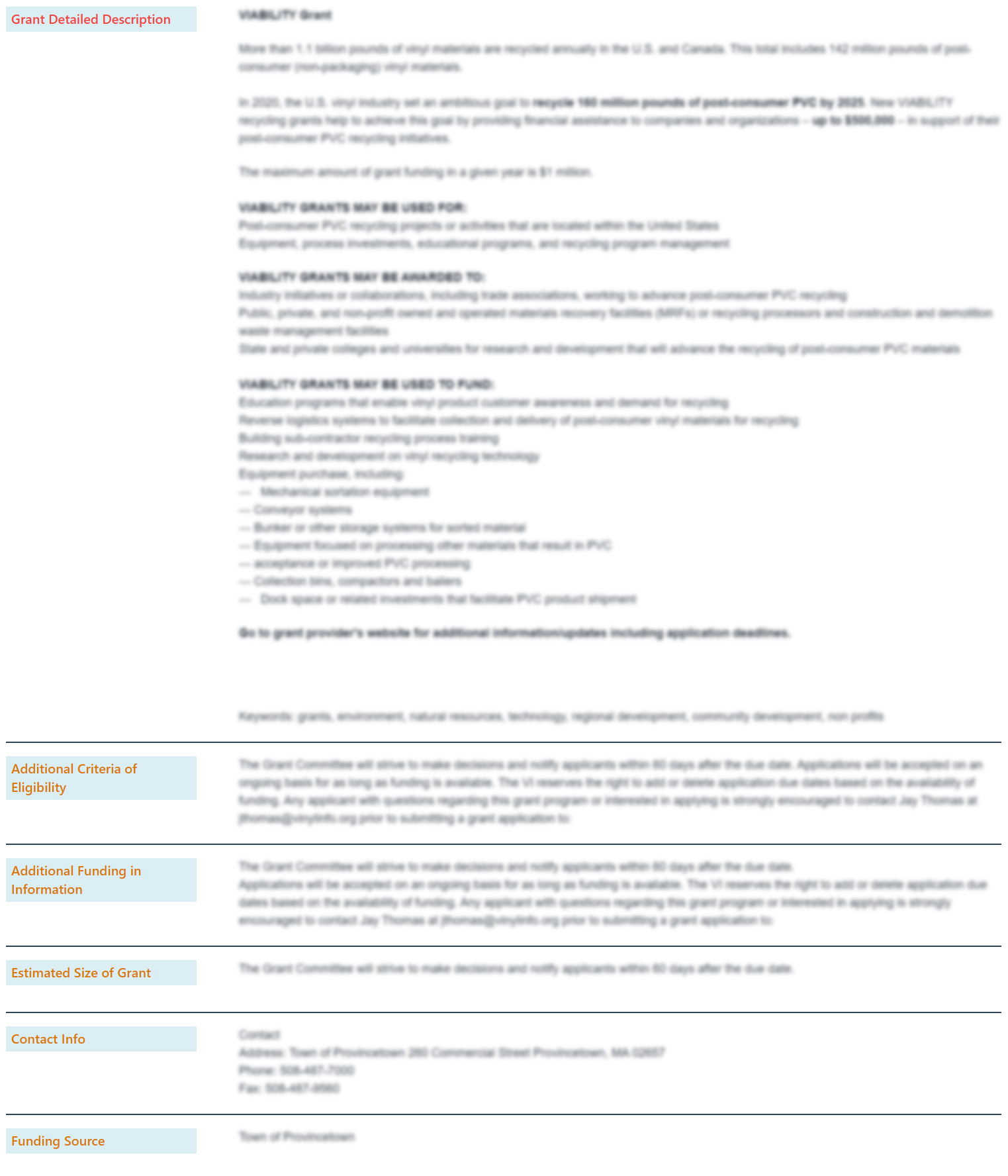 Grant Portal - Reusable Food Service Equipment Grants in International 62641